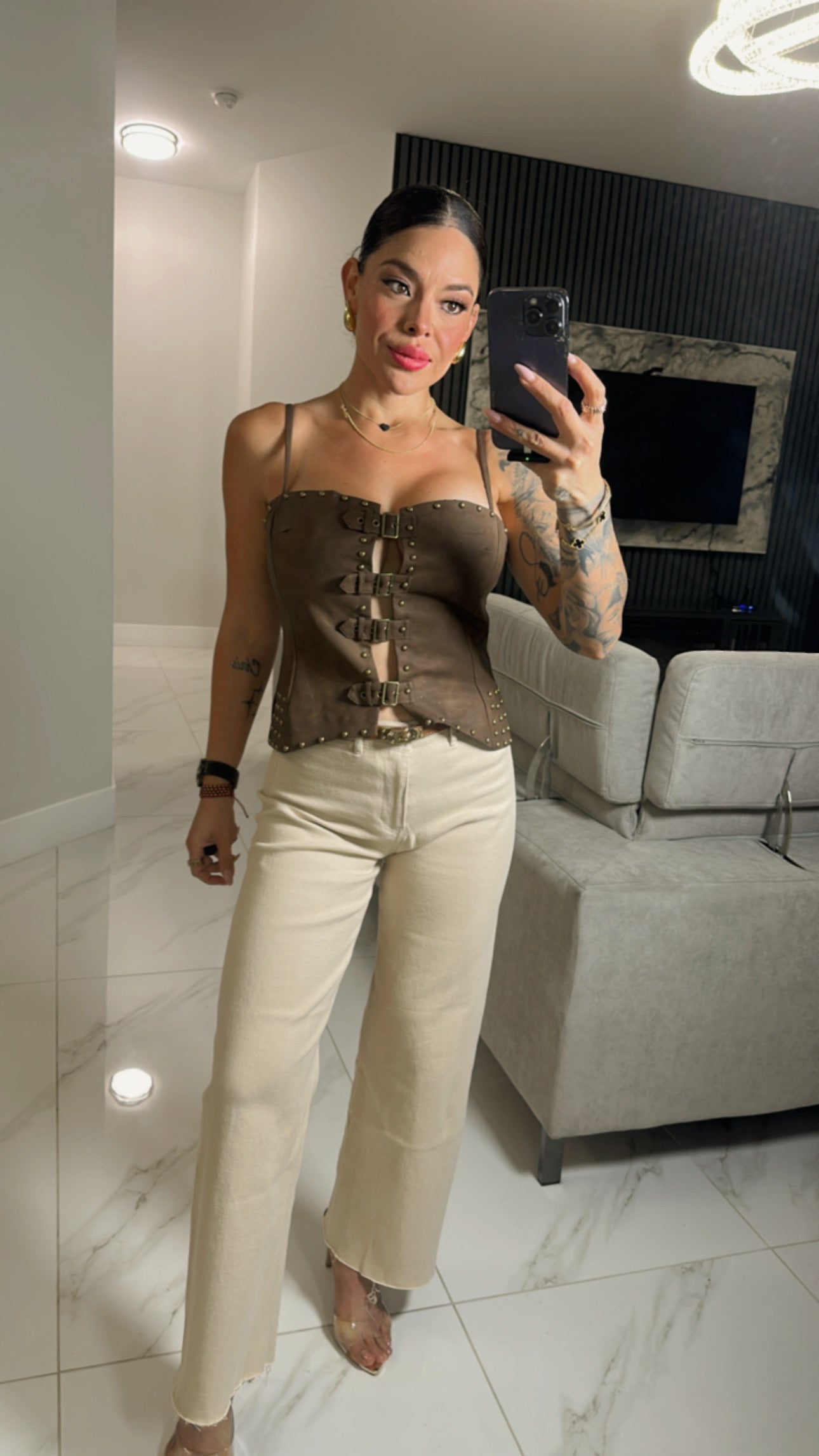 Leather Top
