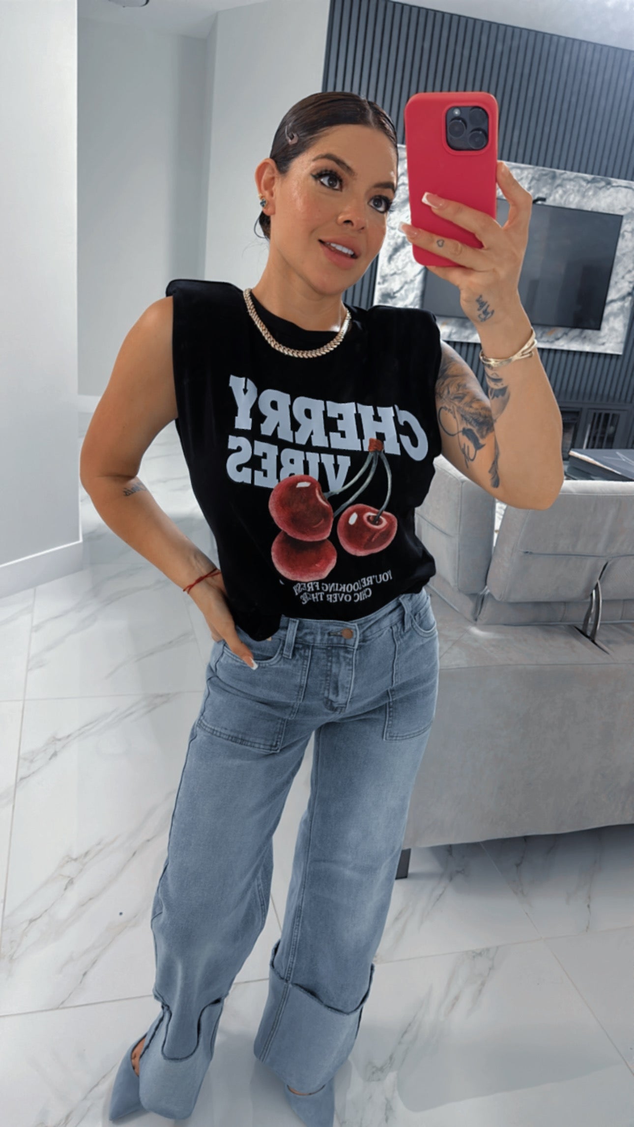 Cherry blusa