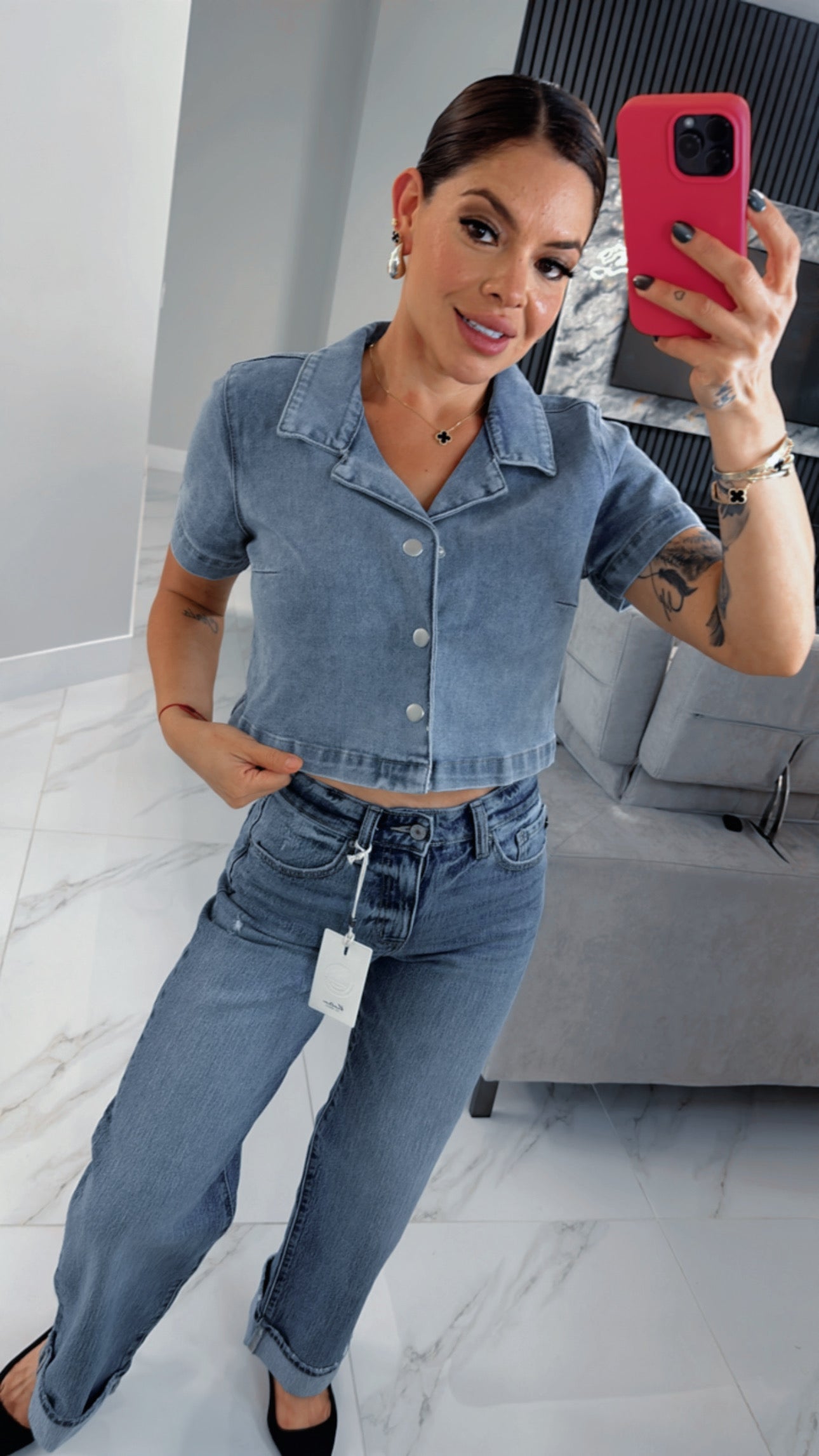 Denim Blusa Vest