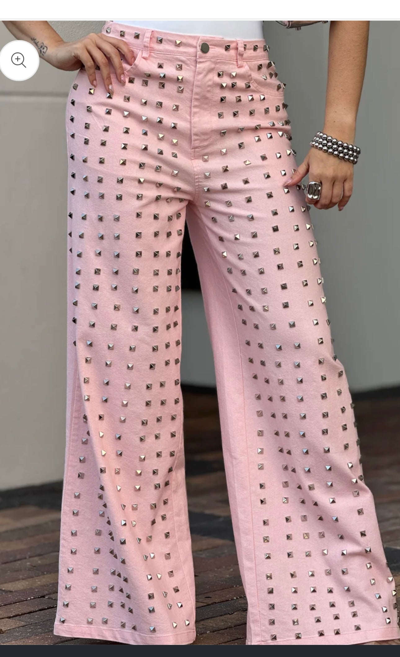 Pink Taches Jeans