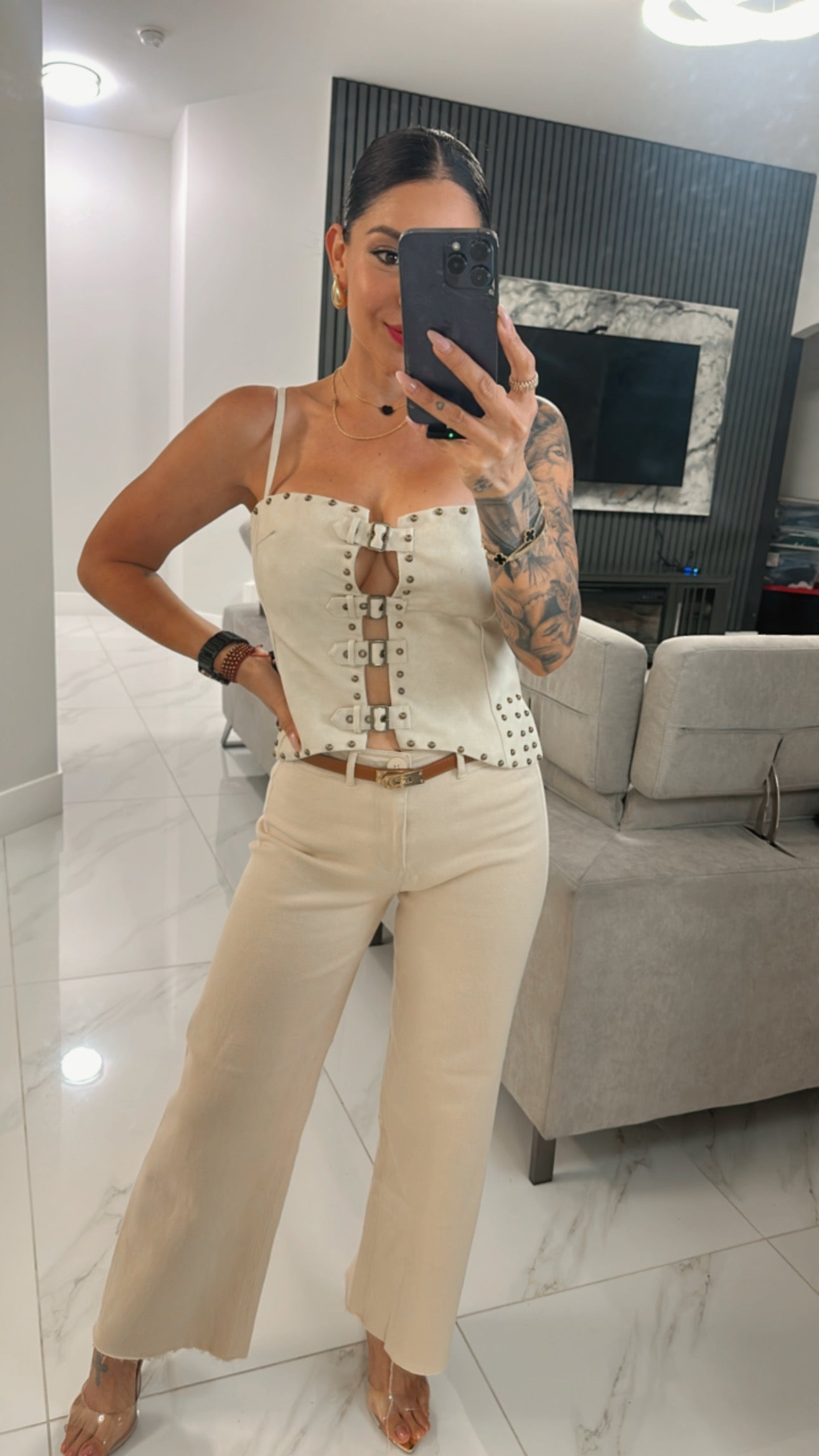 Leather Top