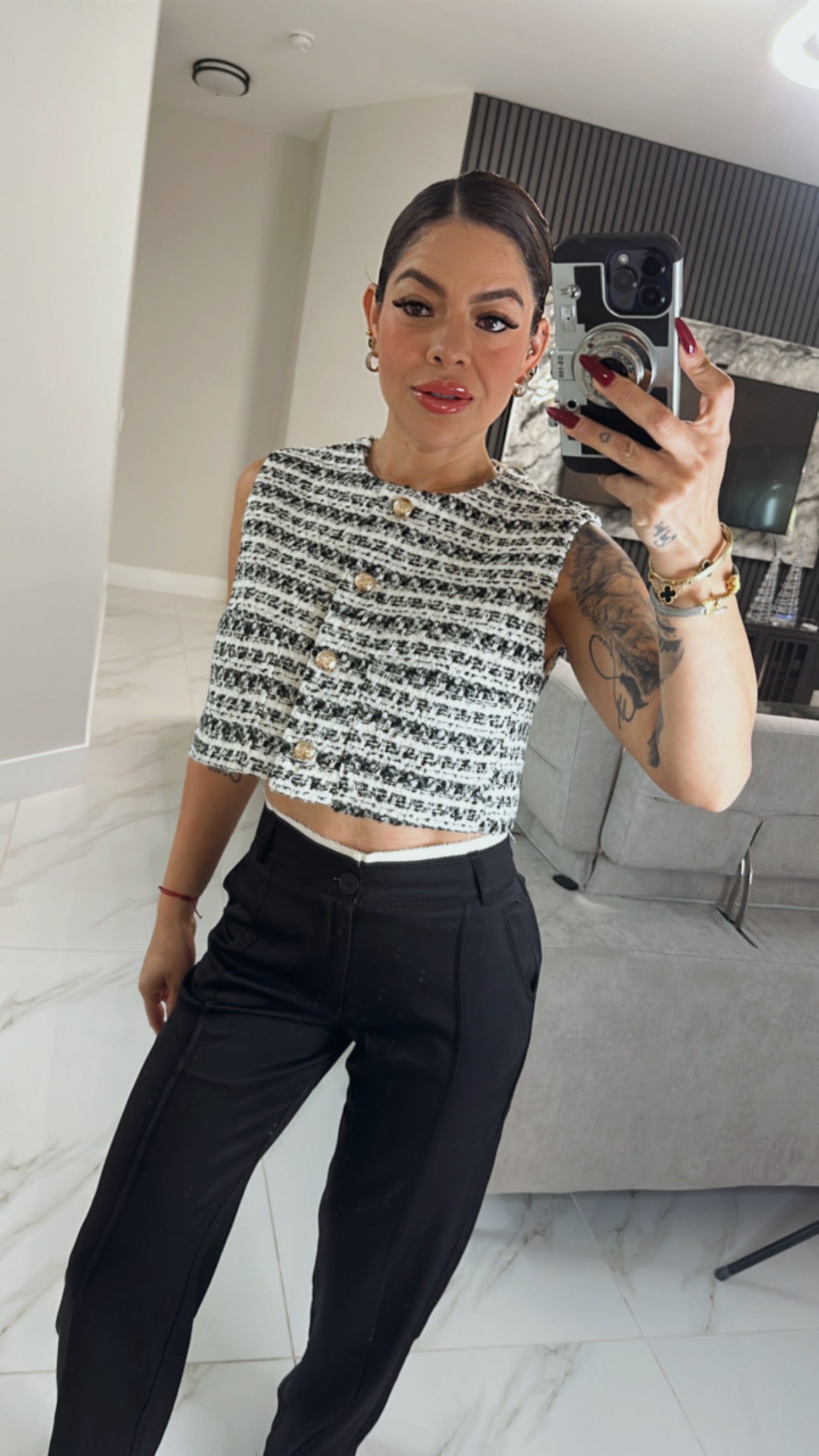 Tweed vest