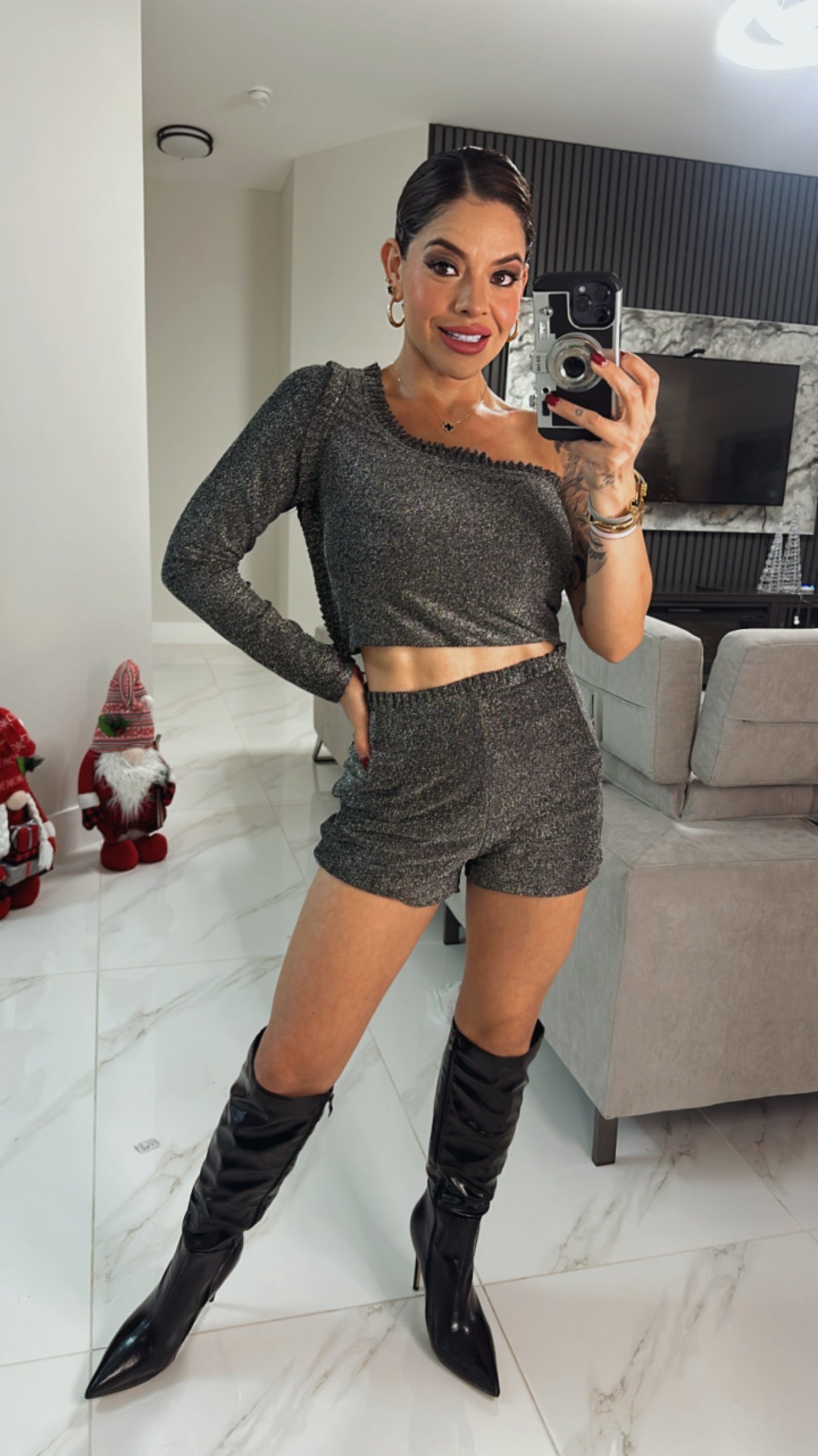 Grey Short set