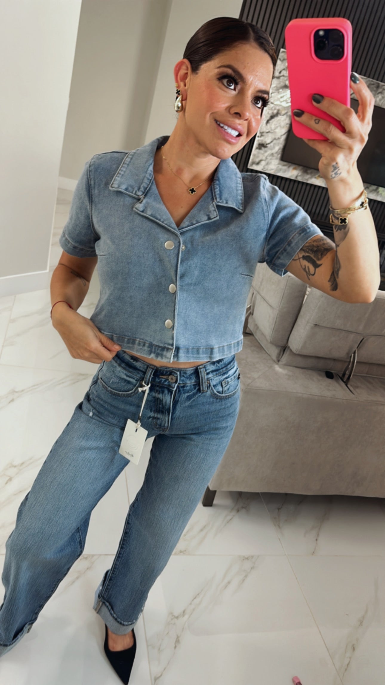 Denim Blusa Vest