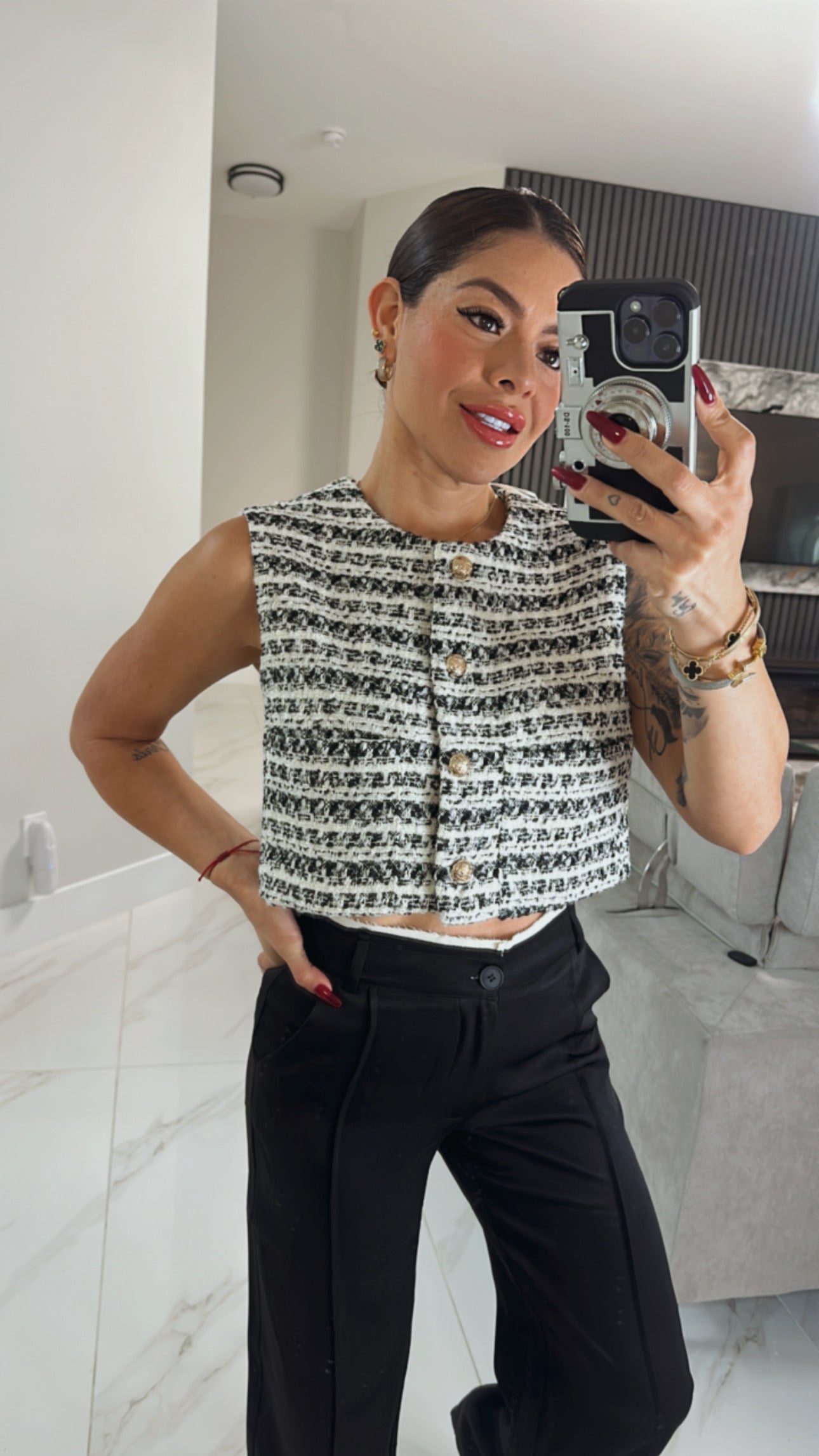 Tweed vest