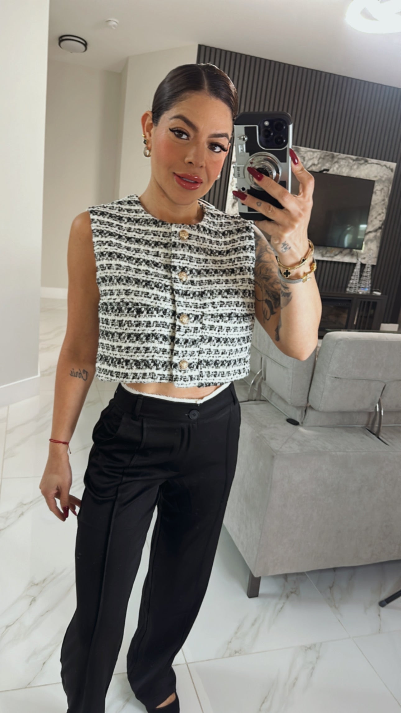Tweed vest
