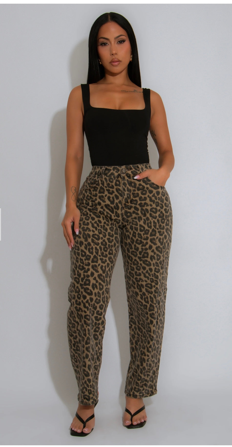 Animal print Jeans