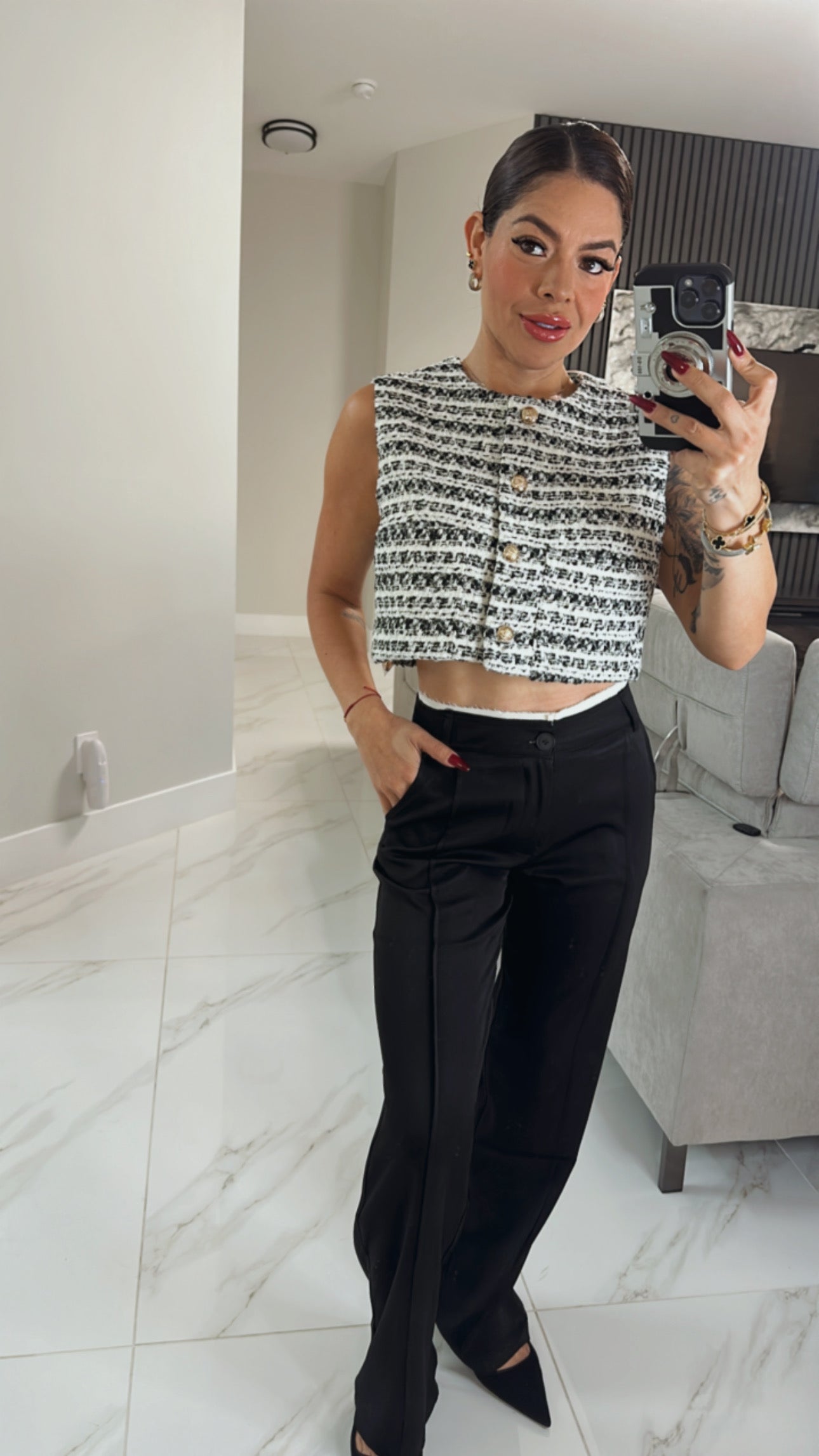 Tweed vest