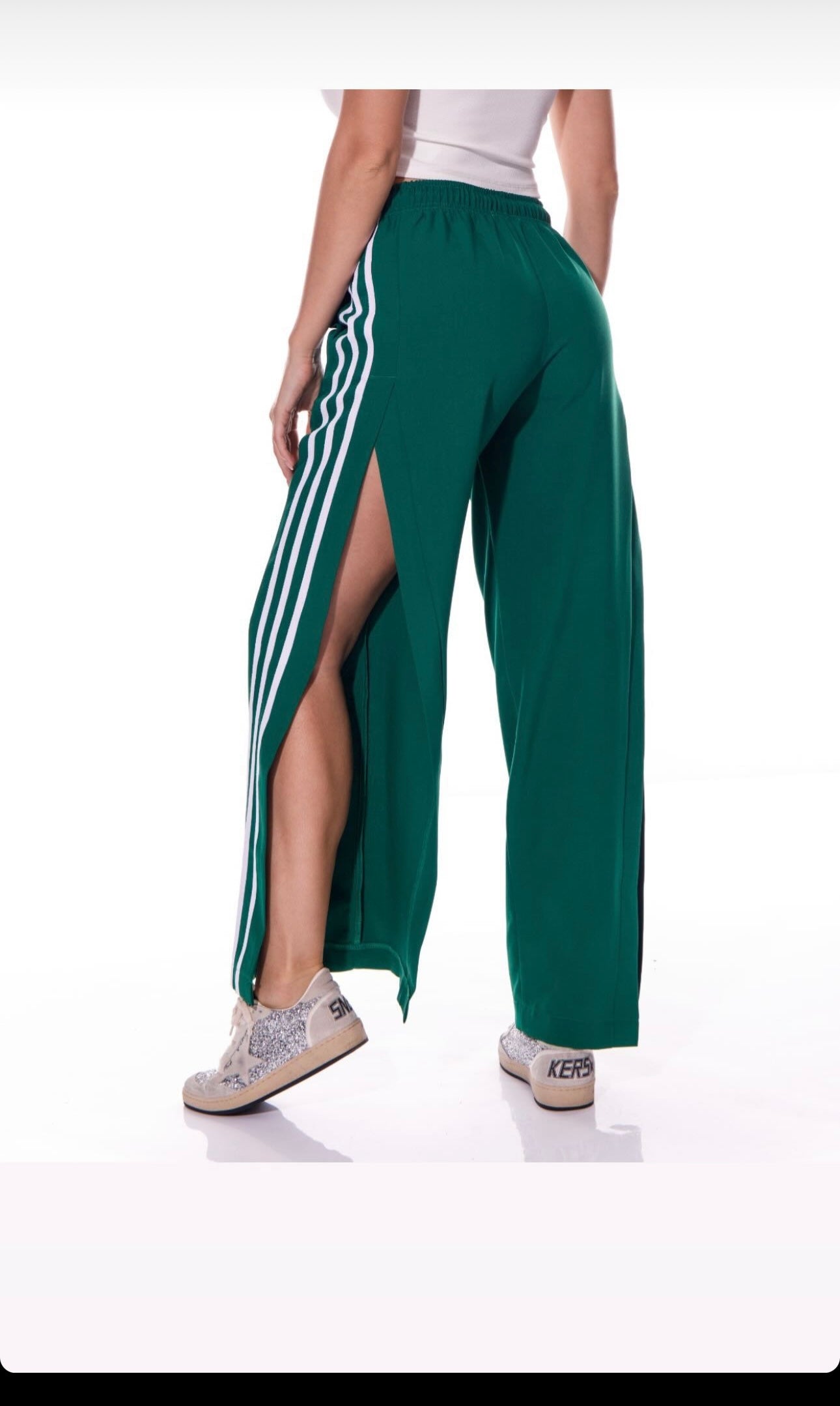 Gali Green striped pants