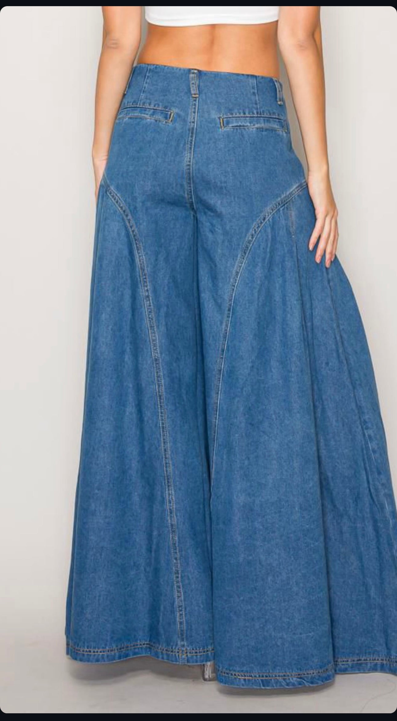 Flare denim jeans