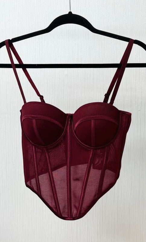 Burgundy Corset