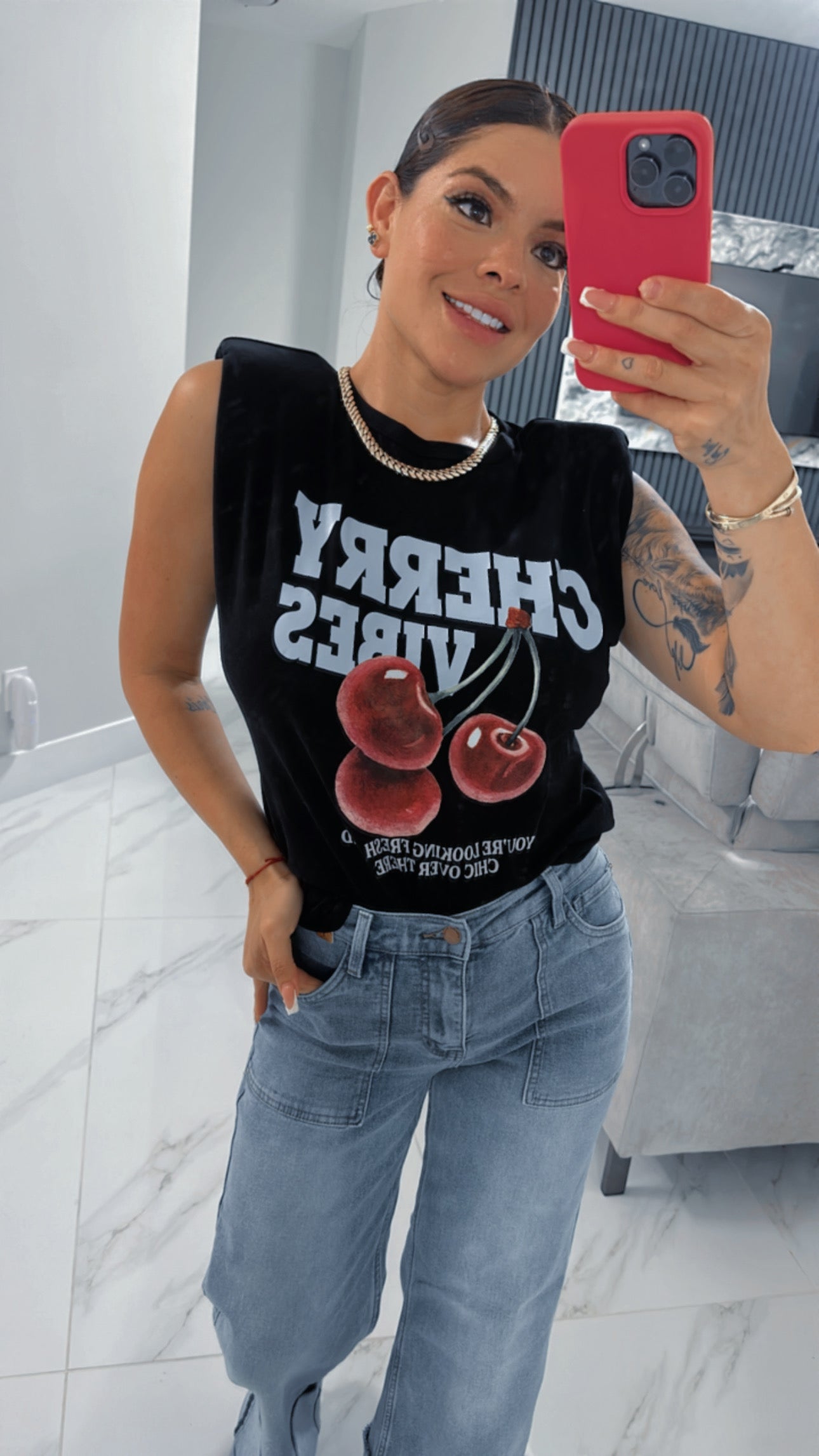 Cherry blusa