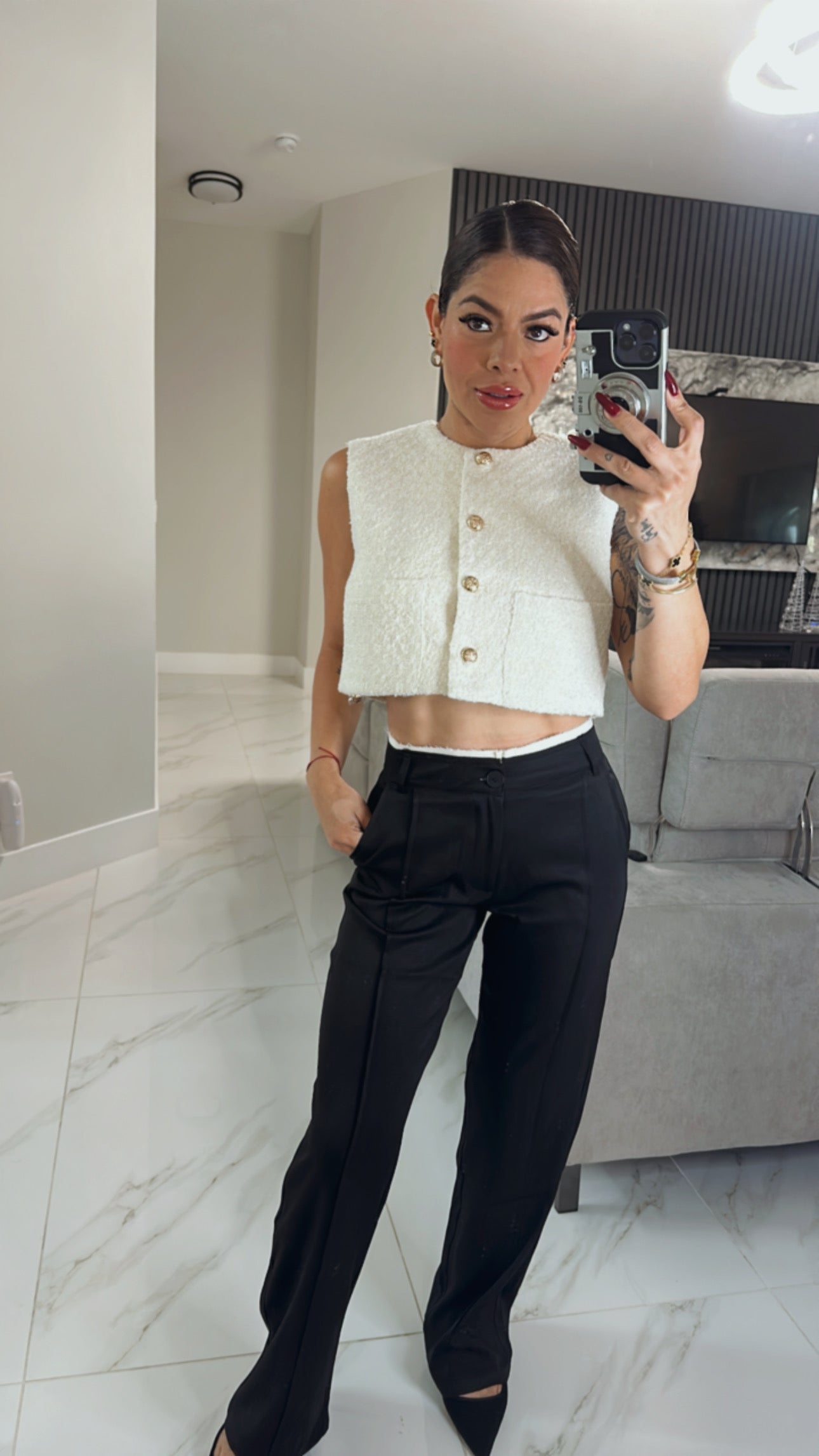 Off White TWEED VEST