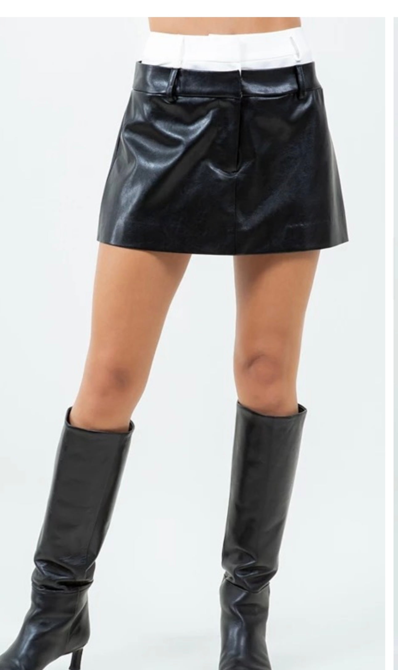 Leather Skort