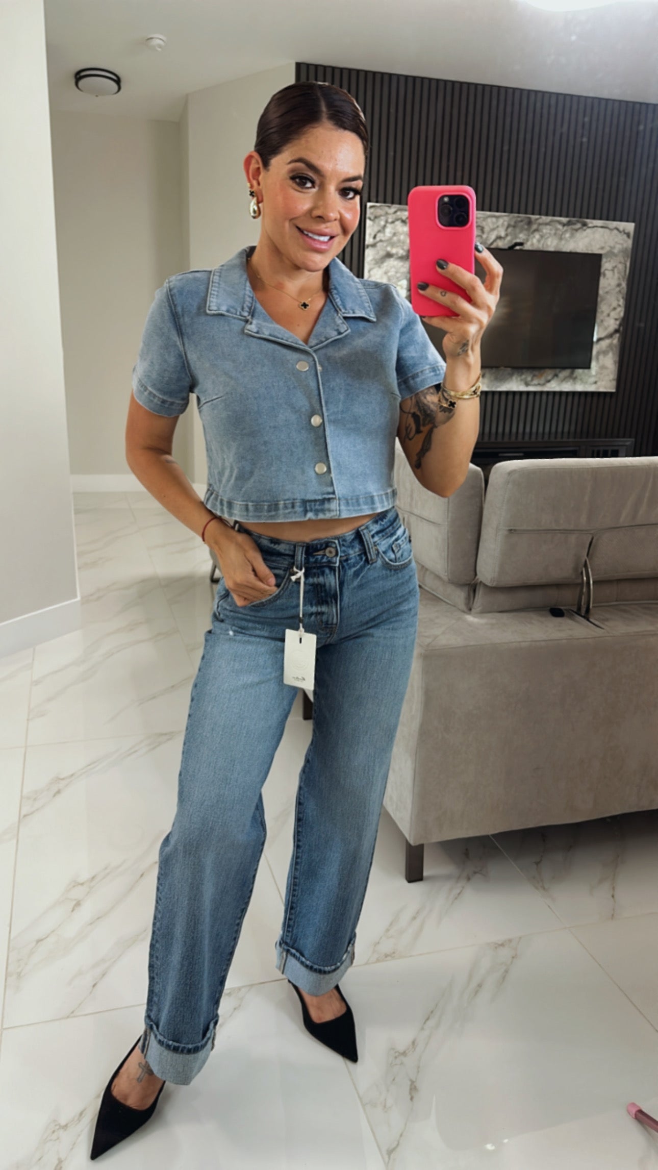 Denim Blusa Vest