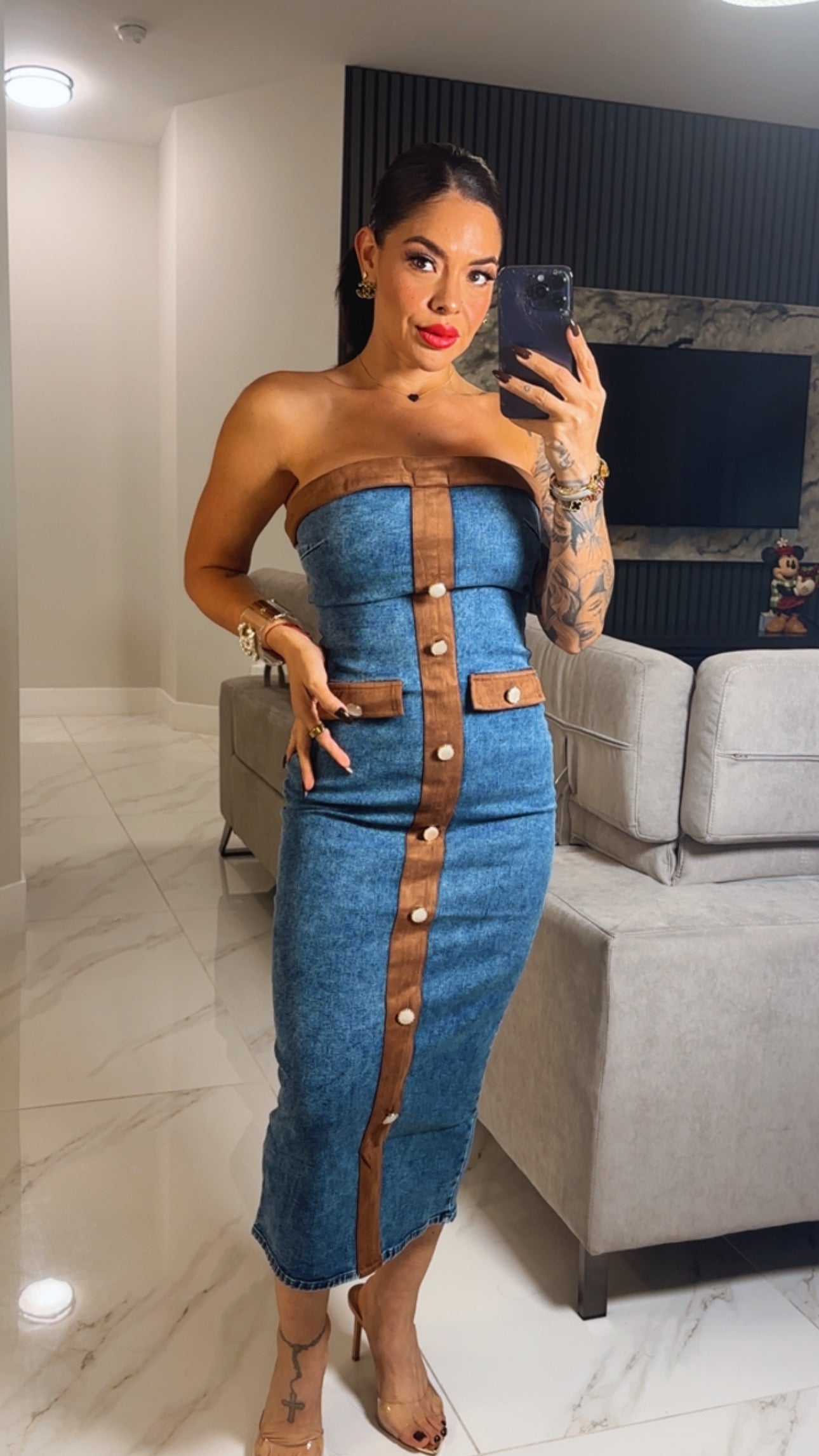 Fabiola Denim Dress