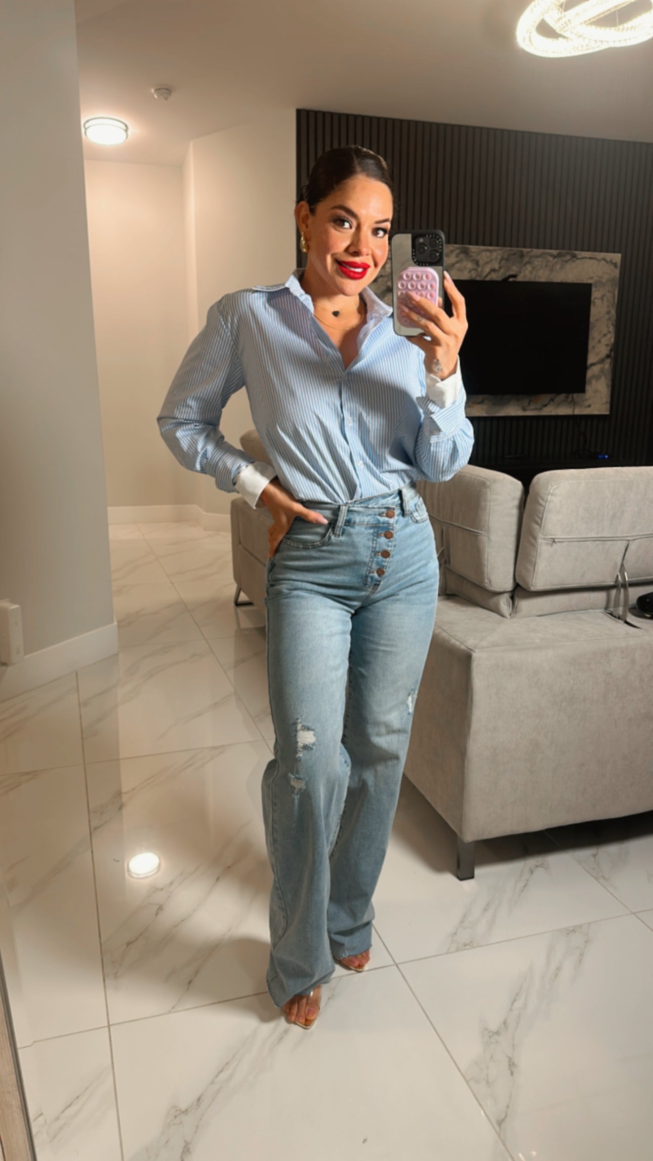 Striped Blusa