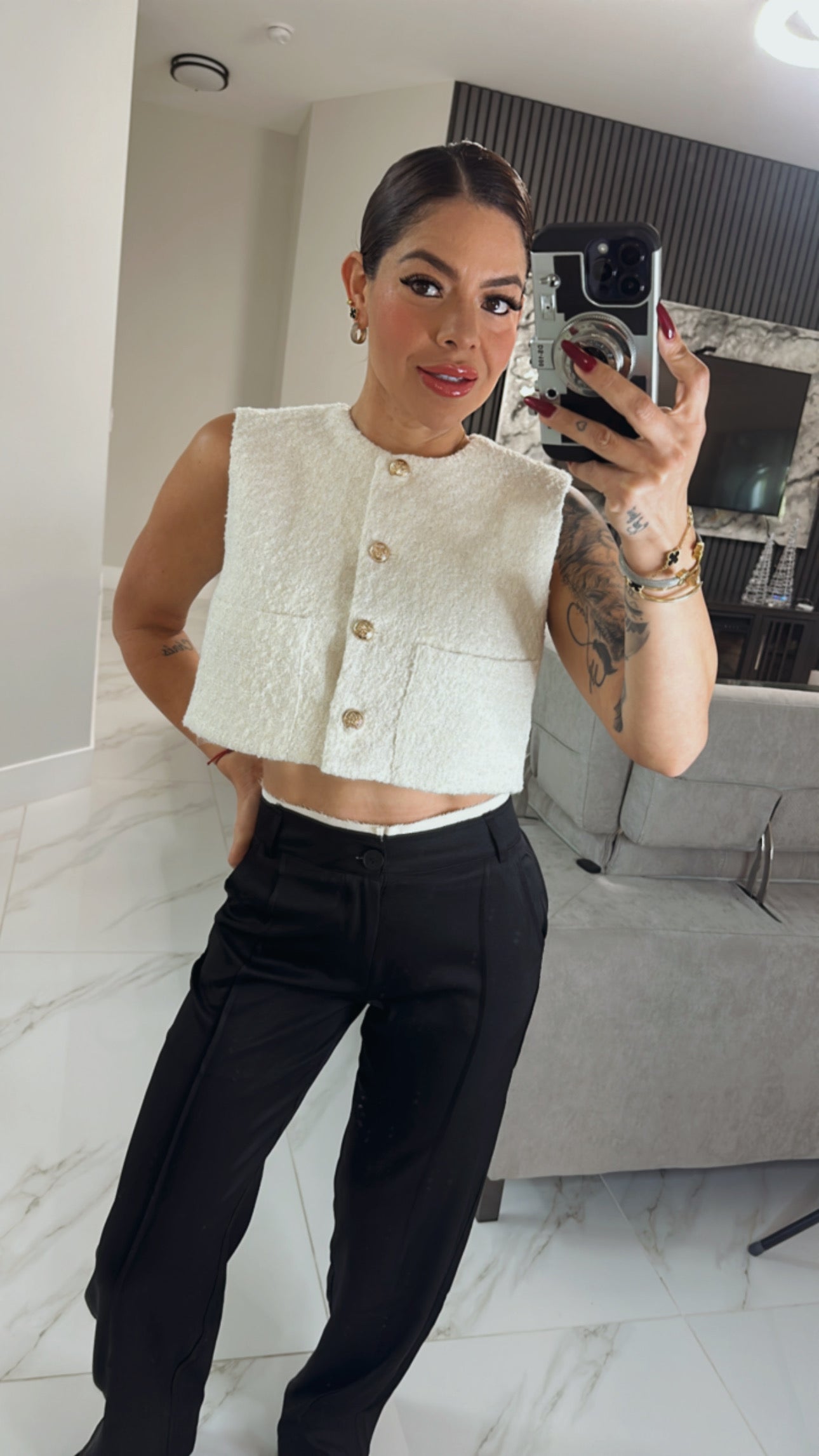 Off White TWEED VEST