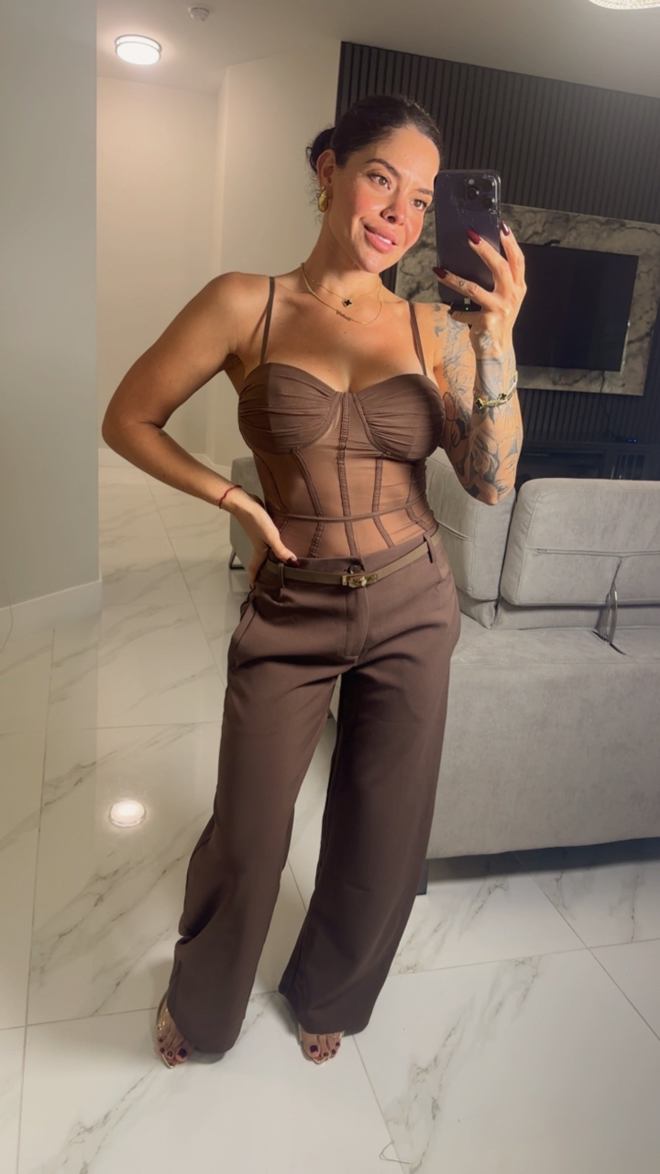 Barrel Brown Pant