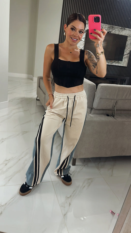 Striped beich pants