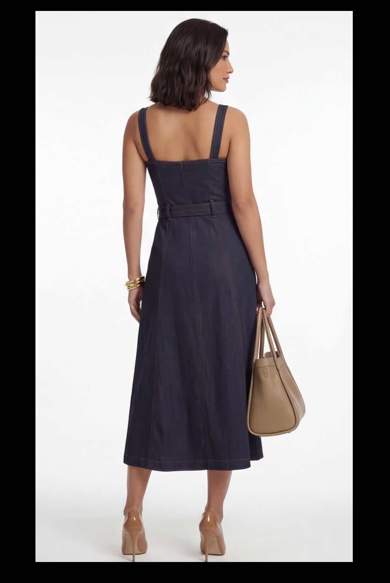Aura Denim mid Dress