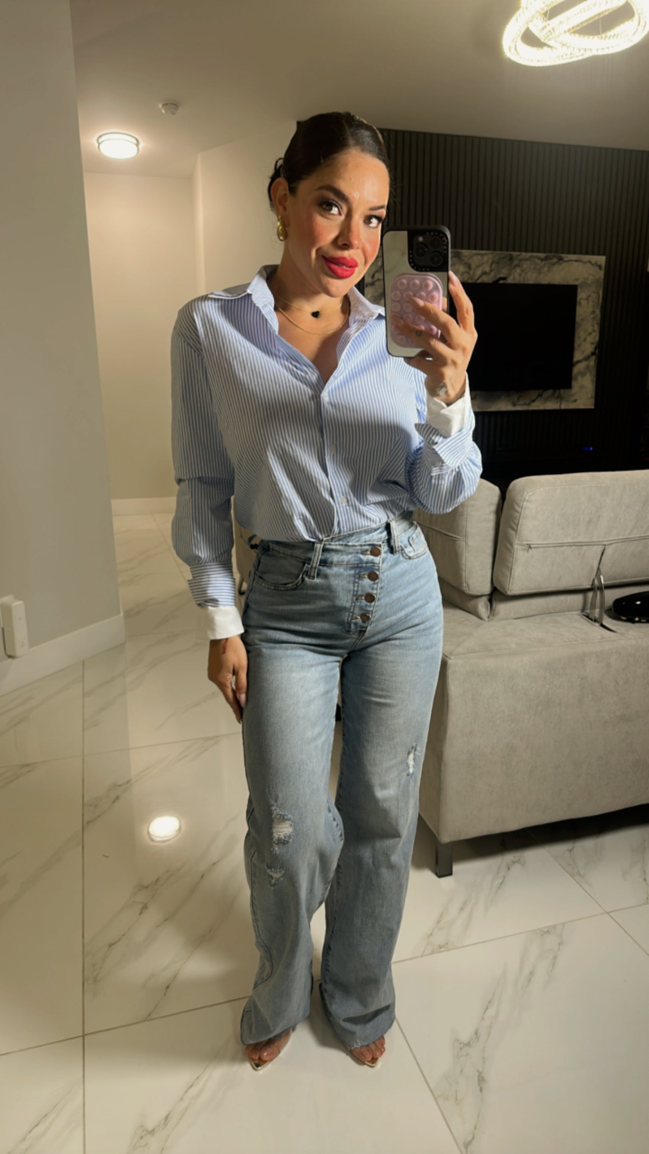 Striped Blusa