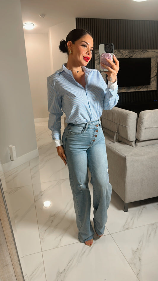 Striped Blusa