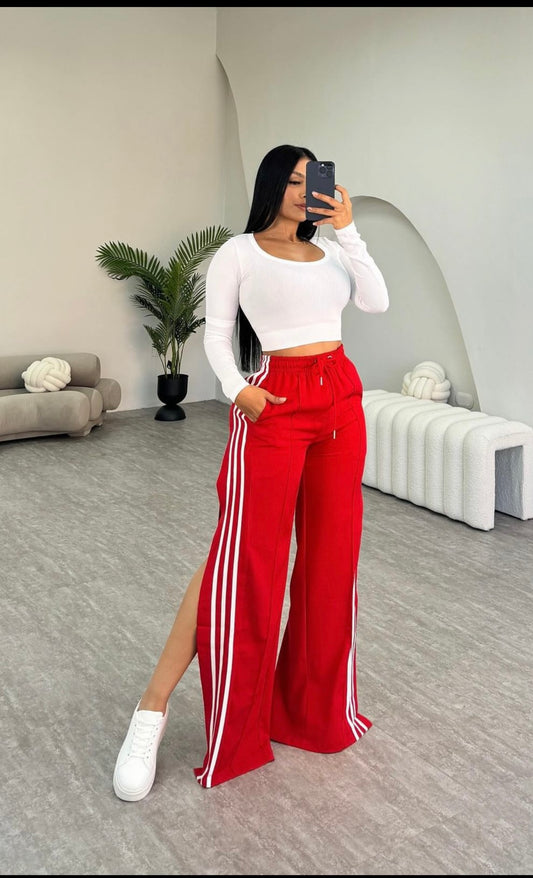Red Striped pant