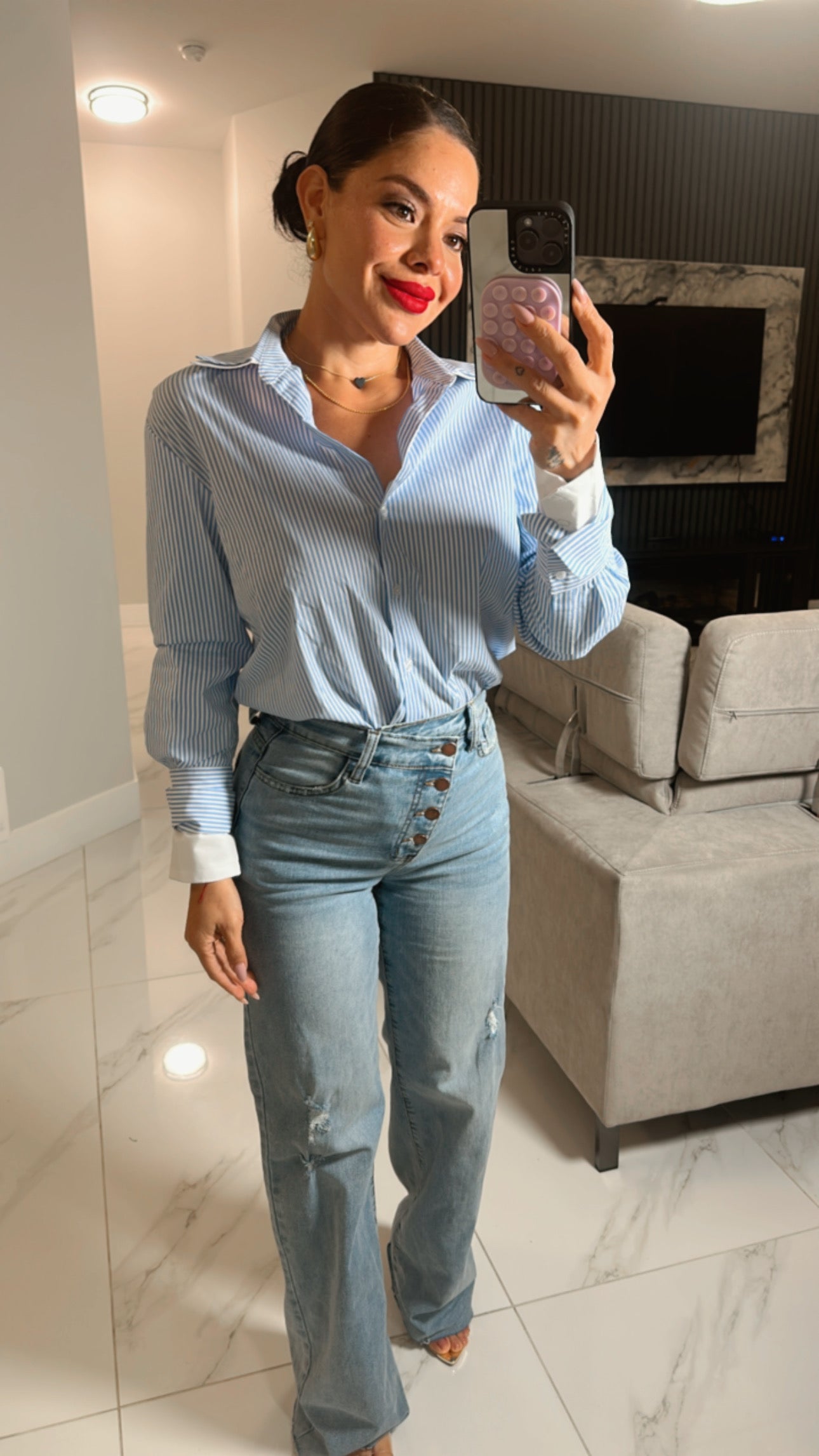 Striped Blusa