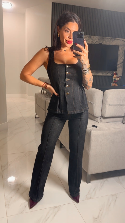 Aliah Denim Set