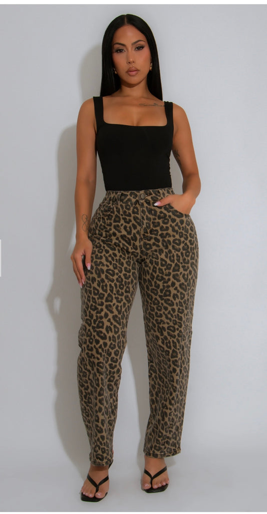 Animal print Jeans