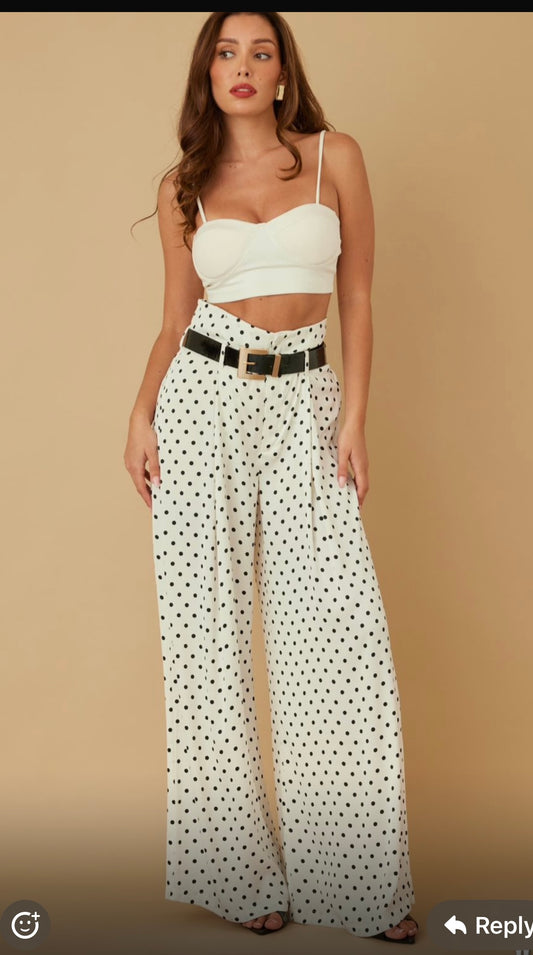 Lunares Palazo Pant