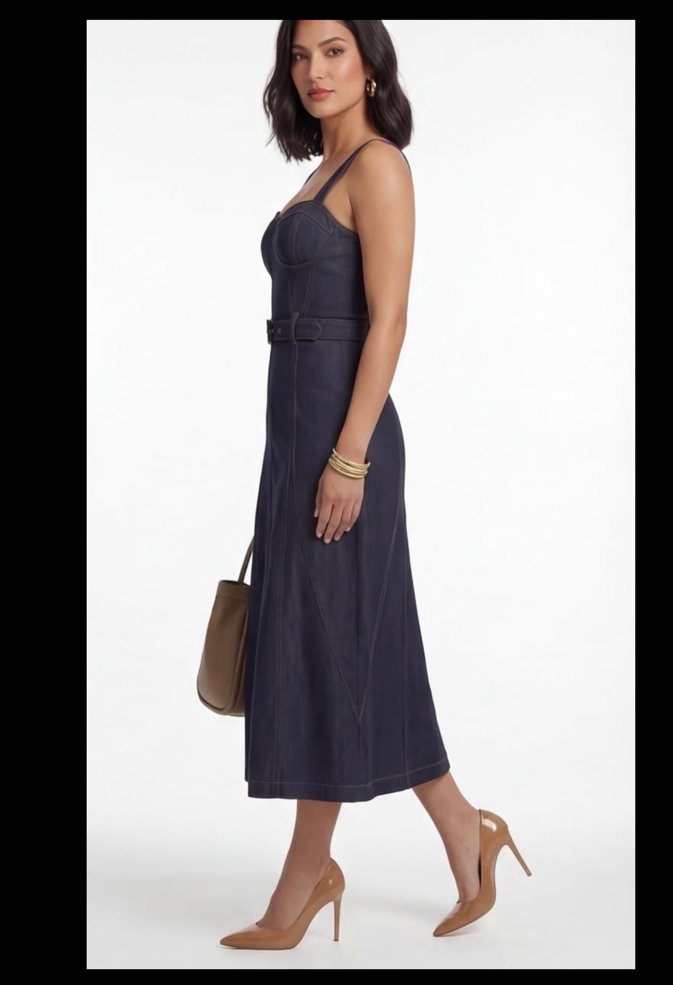 Aura Denim mid Dress