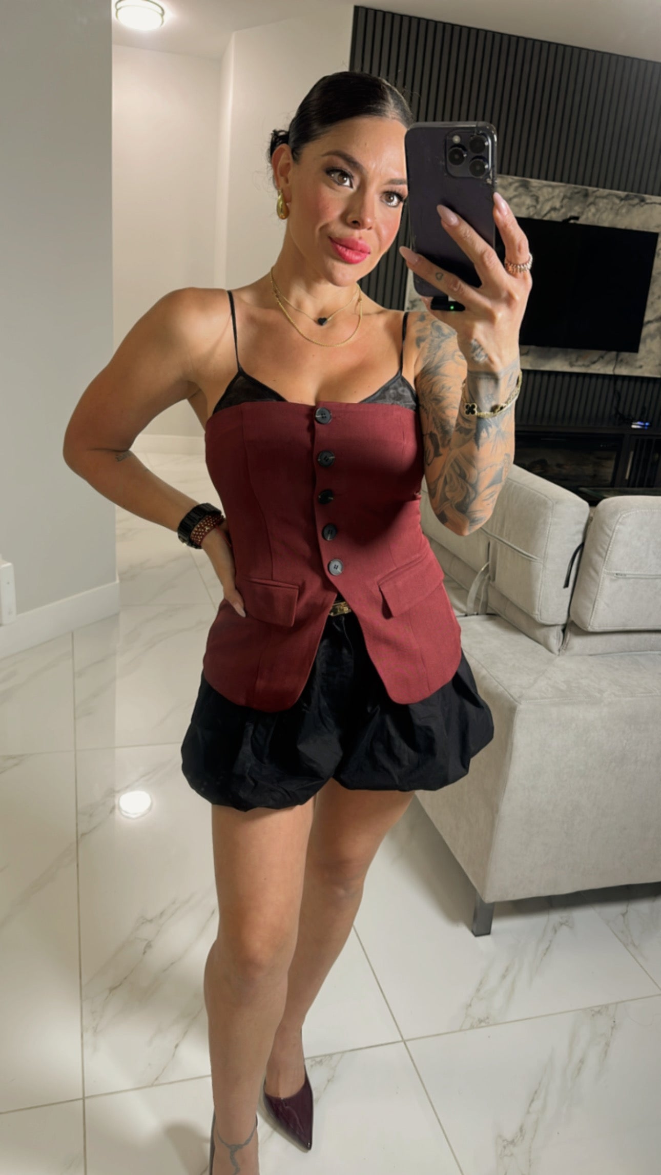 Cactus Burgundy Vest