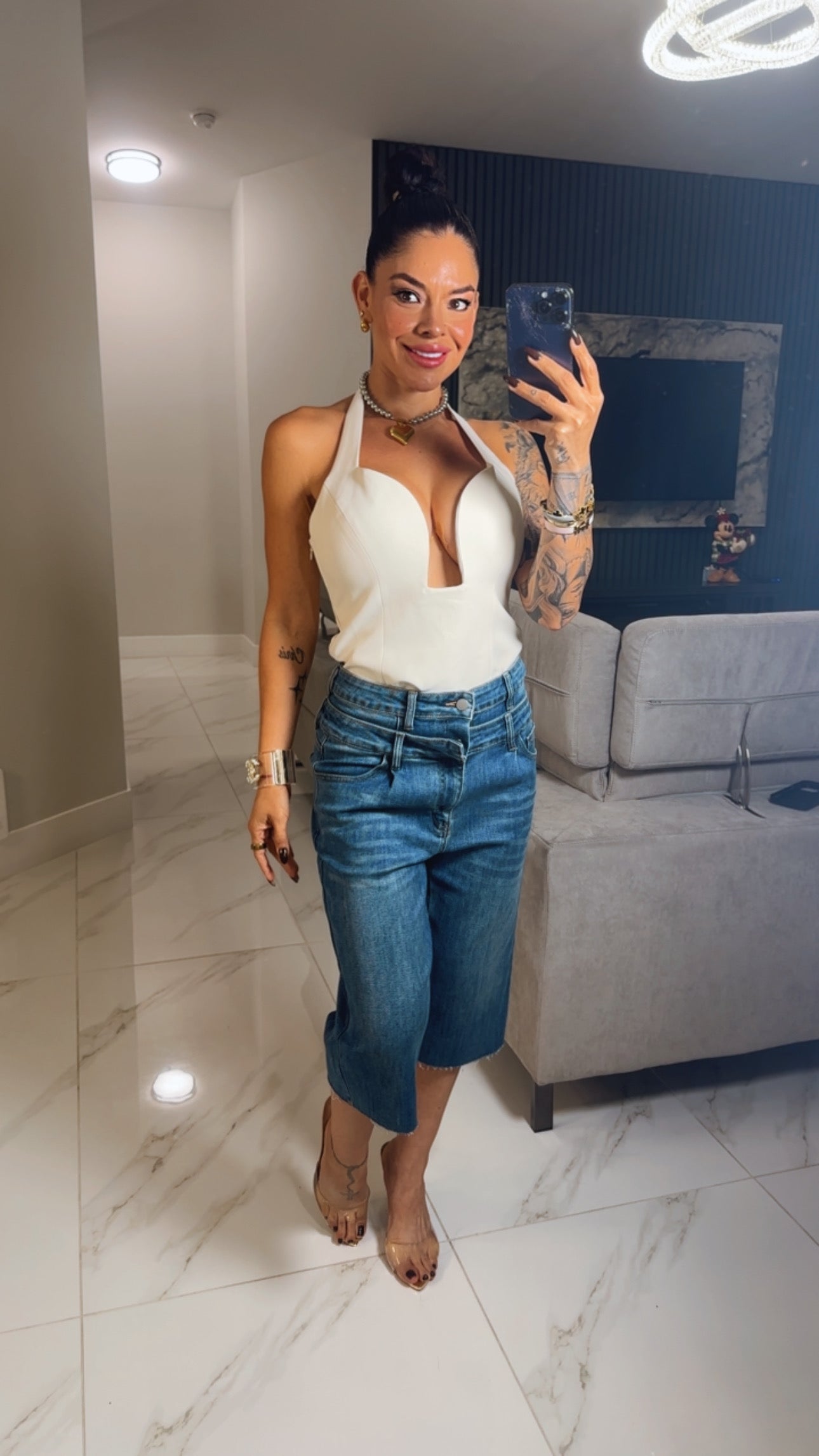Doble waist bermuda