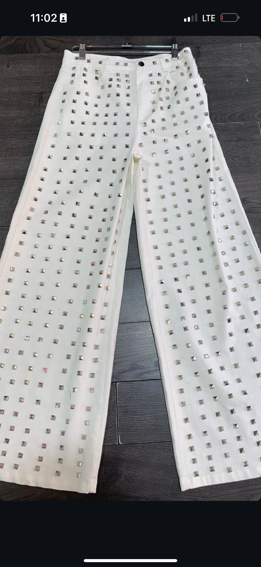 Rock white Jeans