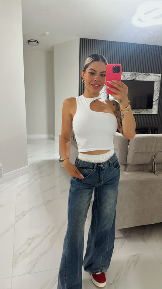 Boxer waist jeans