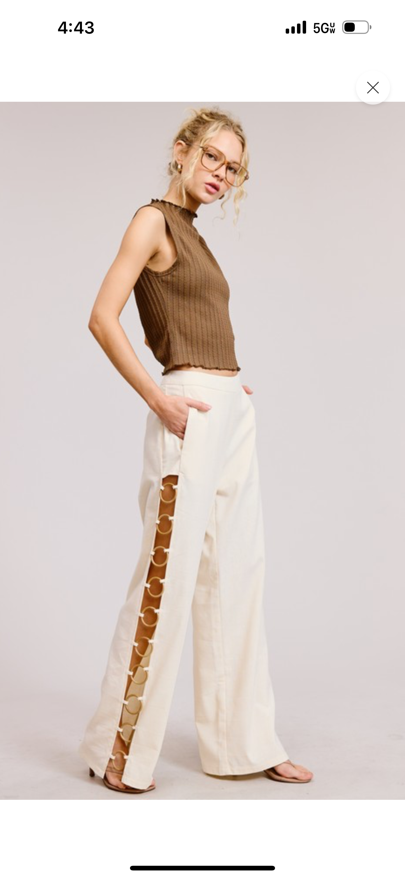 Beige Linen pants