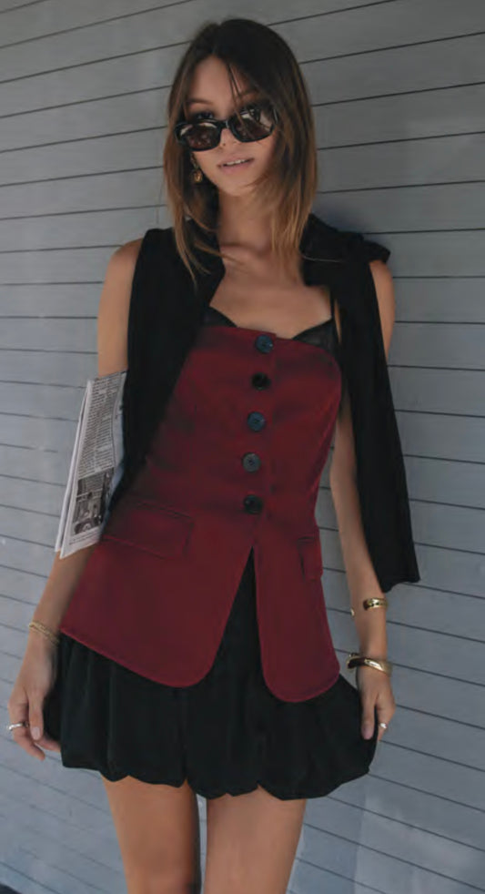 Cactus Burgundy Vest