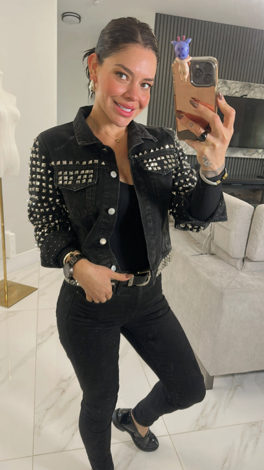 Black Studded Jacket