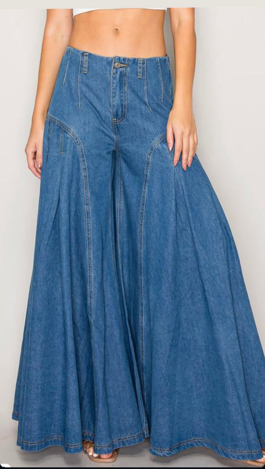 Flare denim jeans
