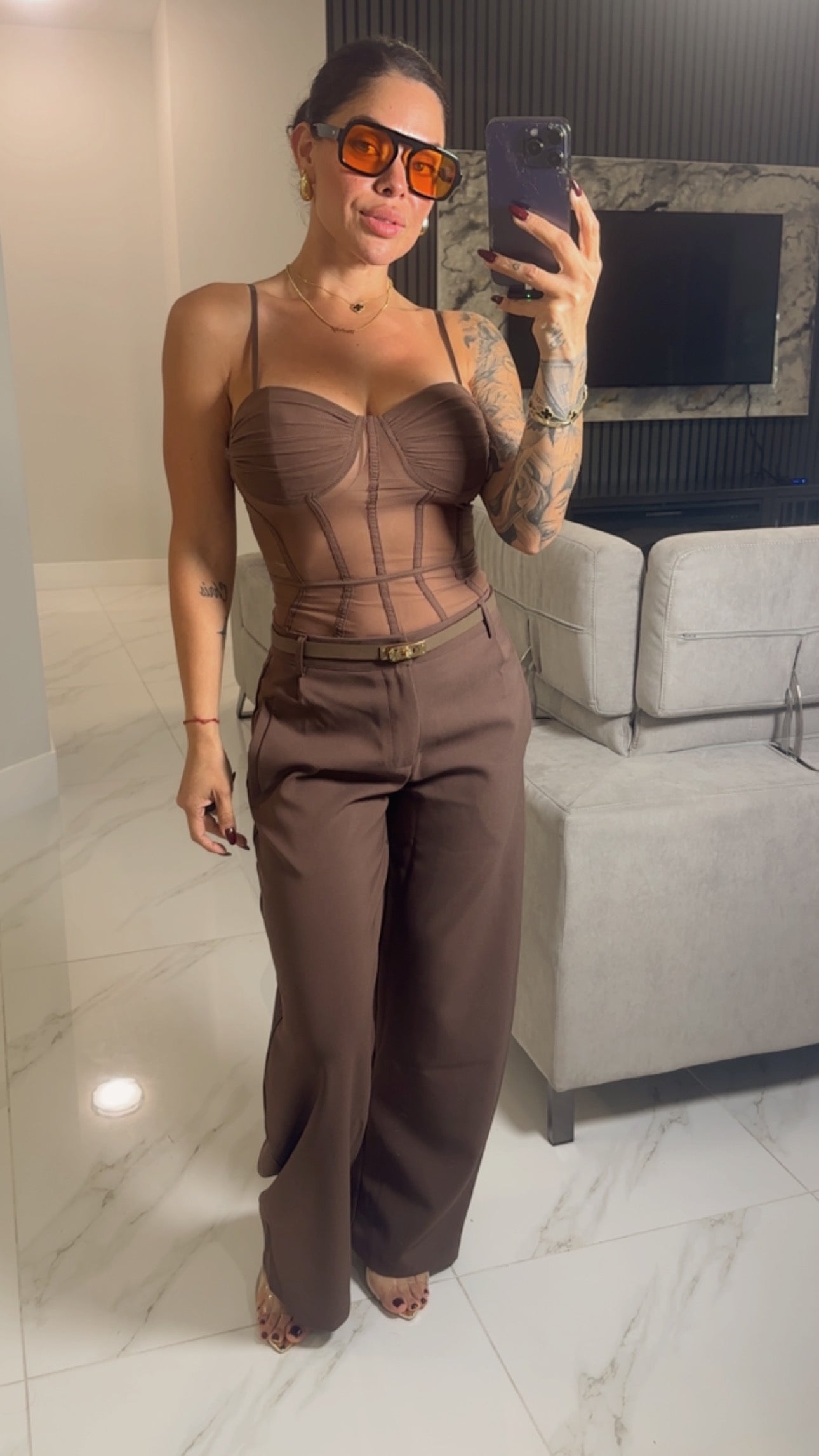 Barrel Brown Pant