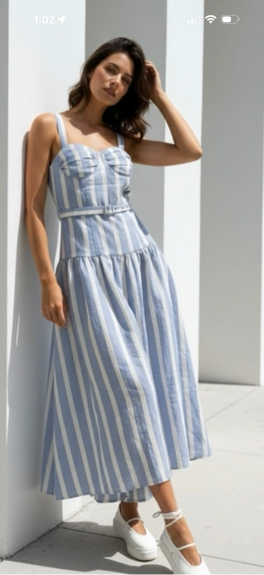 Indira Striped Dress