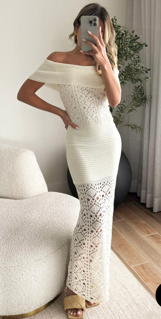 Ivory luna Dress