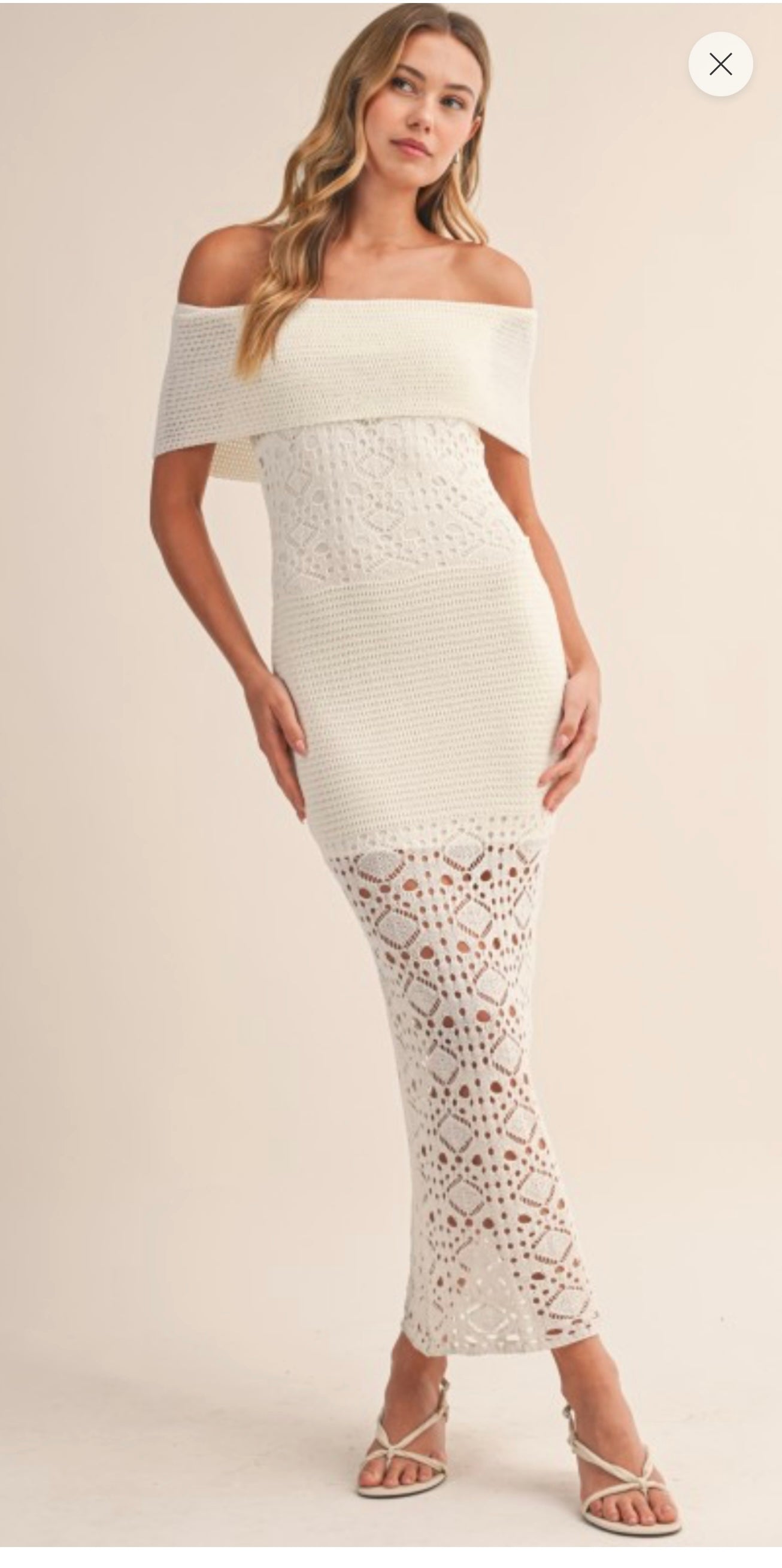 Ivory luna Dress