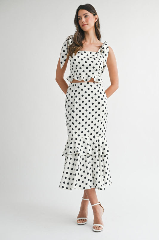 Polca skirt set